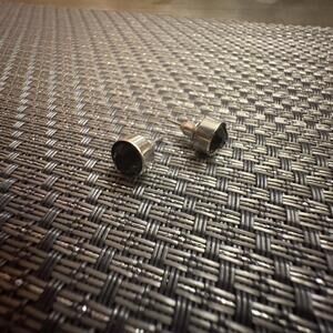 Black and silver earrings